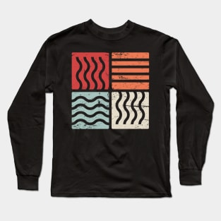 Retro Minimal Four Elements Long Sleeve T-Shirt